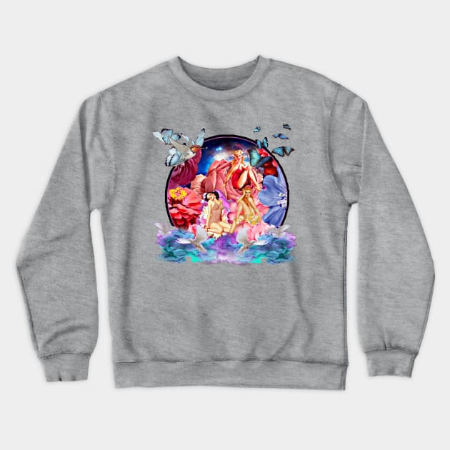 Heavenly creatures Crewneck Sweatshirt by CreakyDoorArt